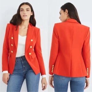 $798 Veronica Beard flame Wonder Woman red Miller Dickey Jacket Blazer sz 4